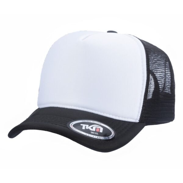 Boné Trucker Poliéster Preto Com Frente Branca - Cód 196