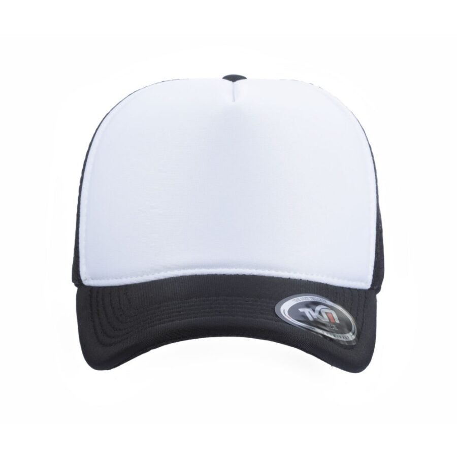 Boné Trucker Poliéster Preto Com Frente Branca - Cód 196 - Imagem 2