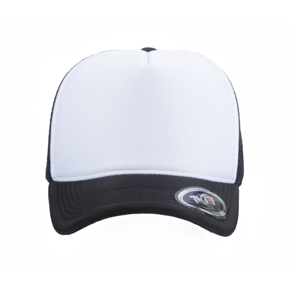 Boné Trucker Poliéster Preto Com Frente Branca - Cód 196 - Imagem 2