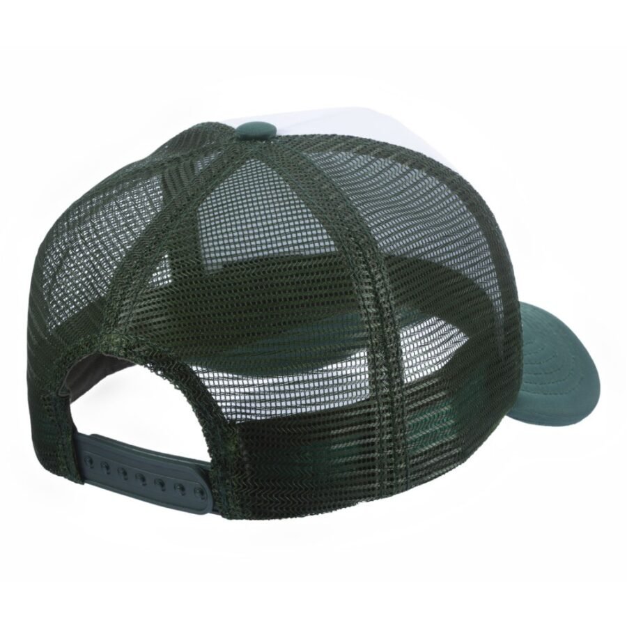 Boné Trucker Poliéster Verde Musgo Com Frente Branca - Cód 218 - Imagem 3