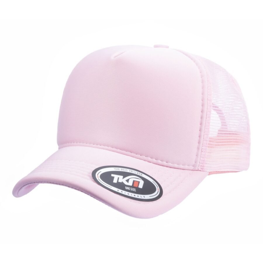 Boné Trucker Poliéster Rosa Bebê - Cód 221