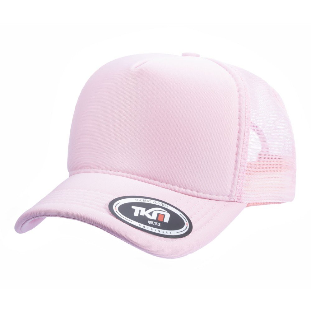 Boné Trucker Poliéster Rosa Bebê - Cód 221