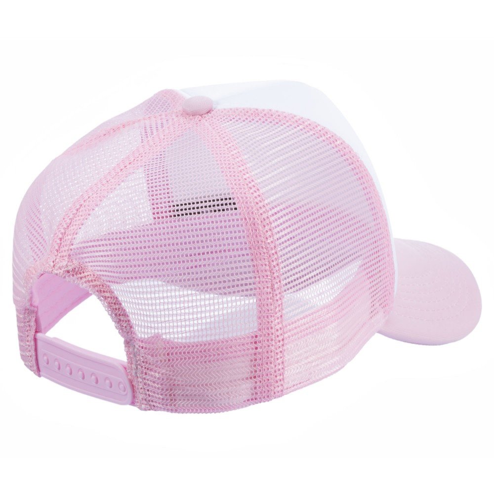 Boné Trucker Poliéster Rosa Bebê Com Frente Branca - Cód 222 - Imagem 3