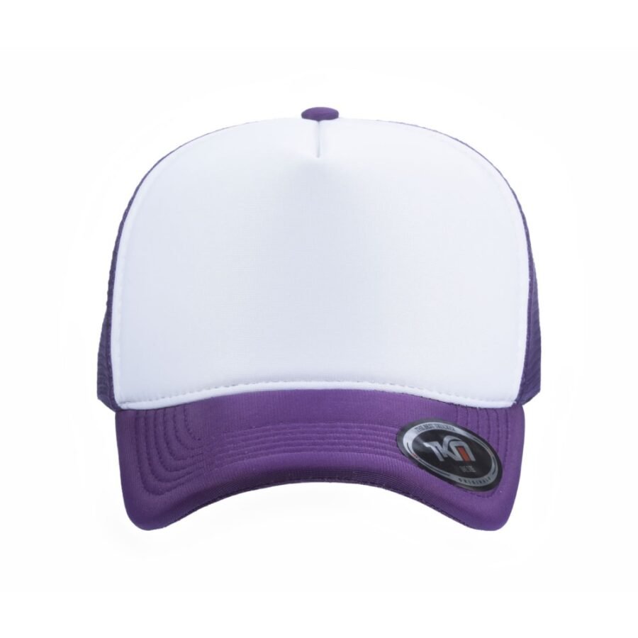 Boné Trucker Poliéster Roxo Com Frente Branca - Cód 226 - Imagem 2