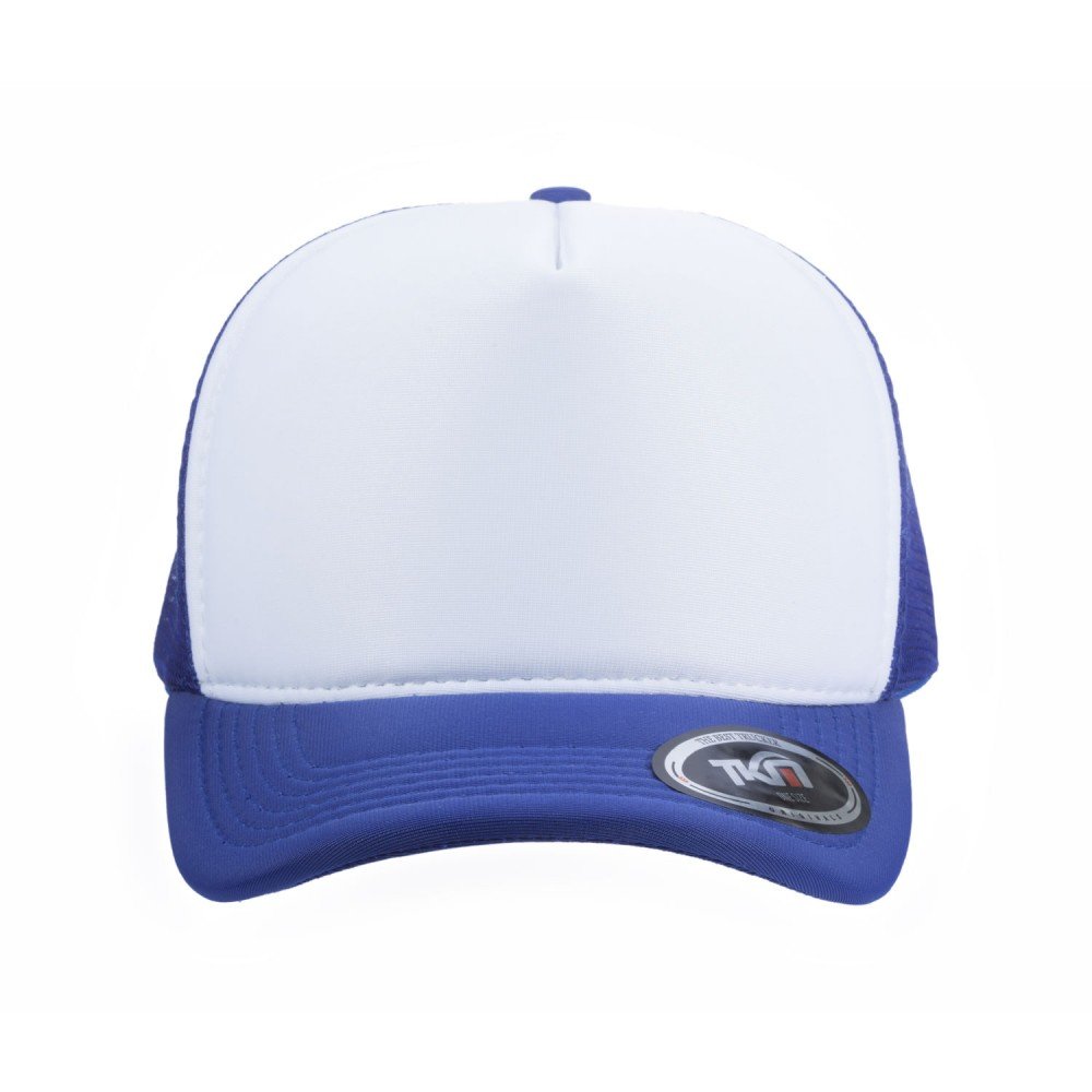 Boné Trucker Poliéster Royal Com Frente Branca - Cód 228 - Imagem 2