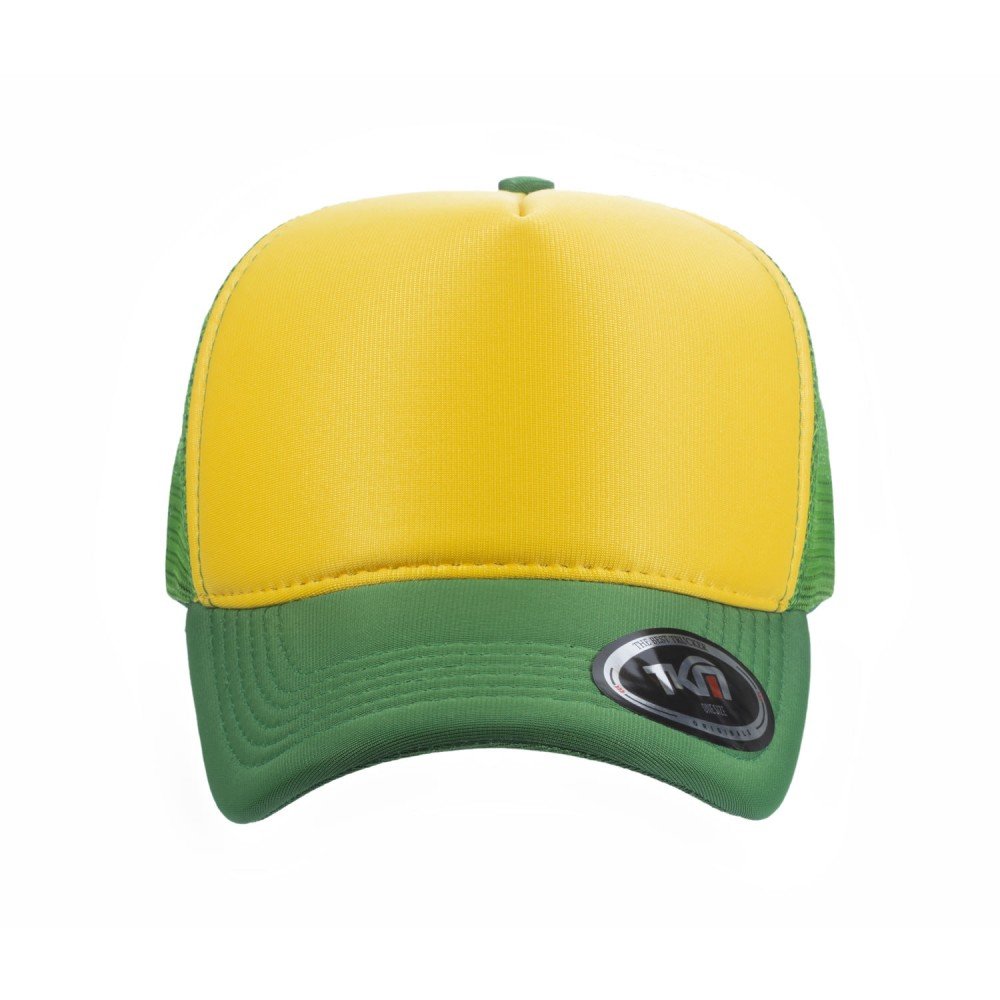 Boné Trucker Poliéster Verde Bandeira Com Frente Amarela - Cód 231 - Imagem 2