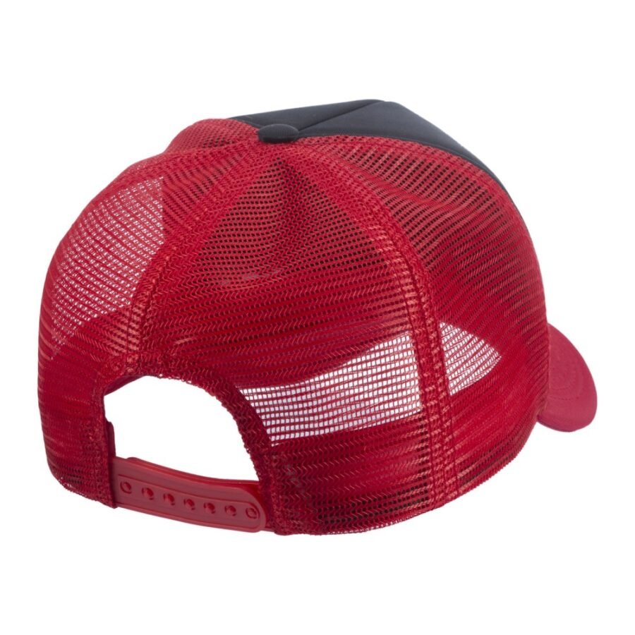 Boné Trucker Poliéster Vermelho Com Frente Preta - Cód 234 - Imagem 3