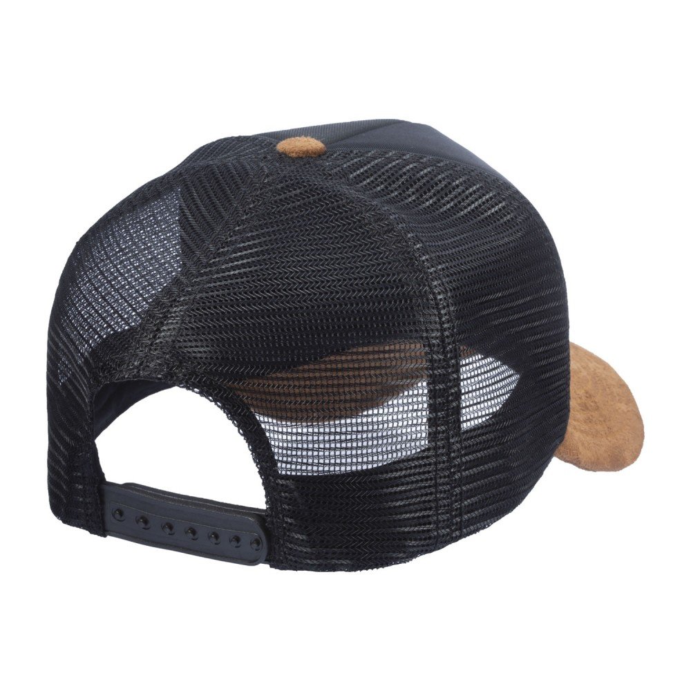 Boné Trucker Poliéster Preto Com Aba Caramelo - Cód 202 - Imagem 3