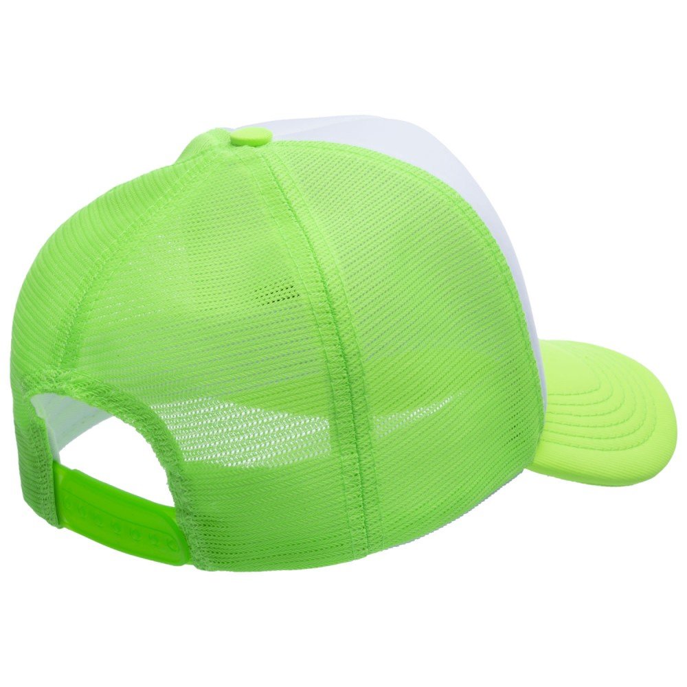 Boné Trucker Poliéster Verde Fluor Com Frente Branca - Cód 244 - Imagem 3