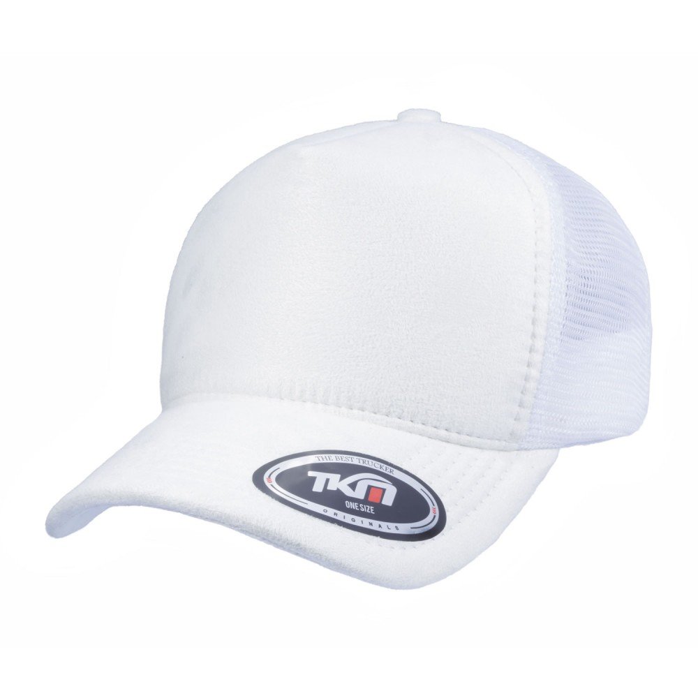 Boné Trucker Camurça Branco - Cód 340