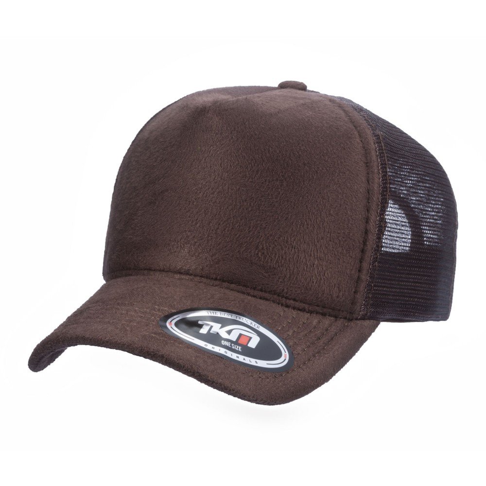Boné Trucker Camurça Marrom - Cód 343