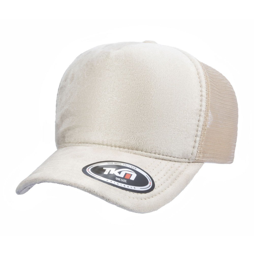 Boné Trucker Camurça Bege - Cód 346