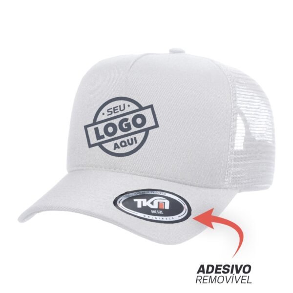 Boné Trucker Sarja Poliéster Branco - Cód 595