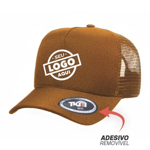 Boné Trucker Sarja Poliéster Caramelo - Cód 897