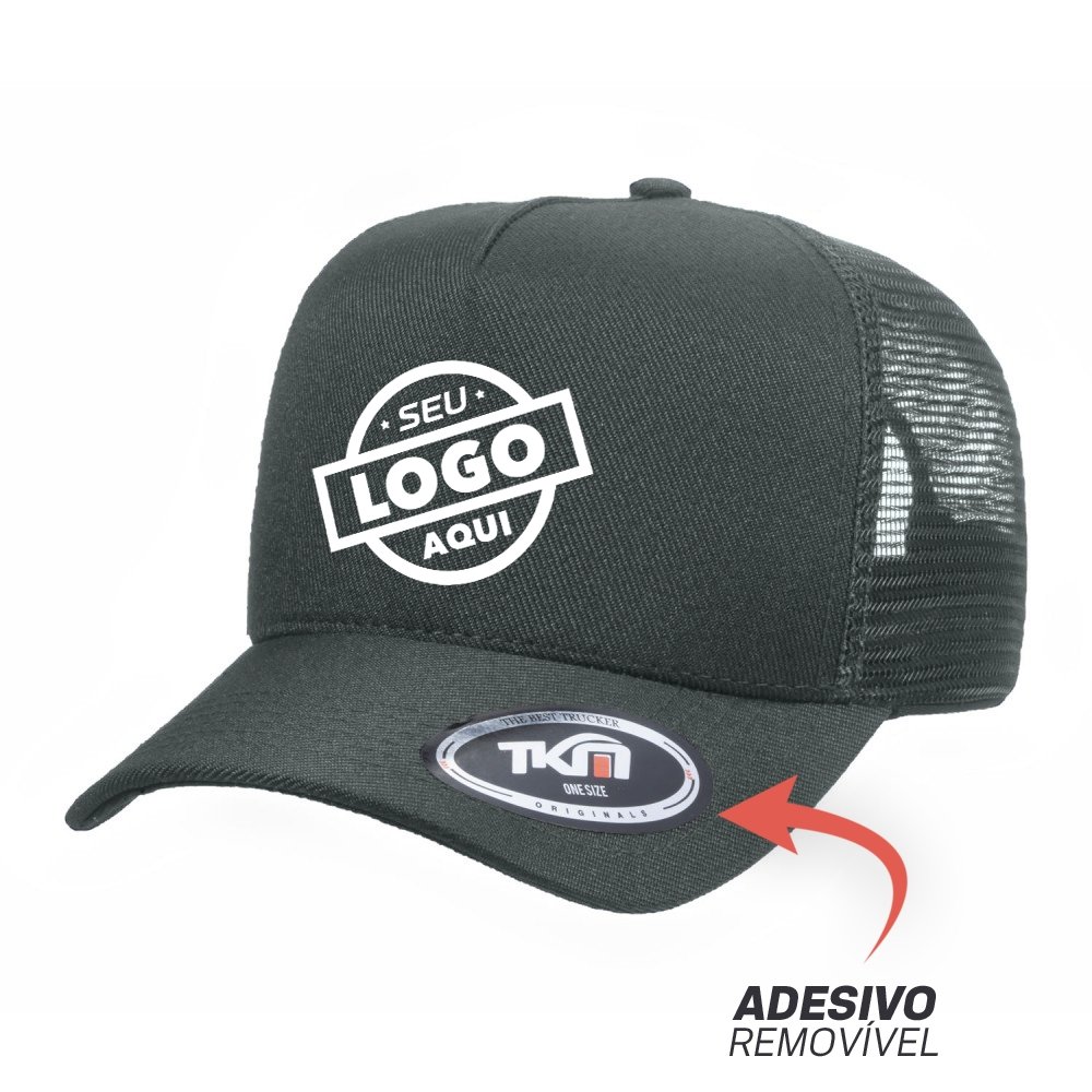 Boné Trucker Sarja Poliéster Chumbo - Cód 898