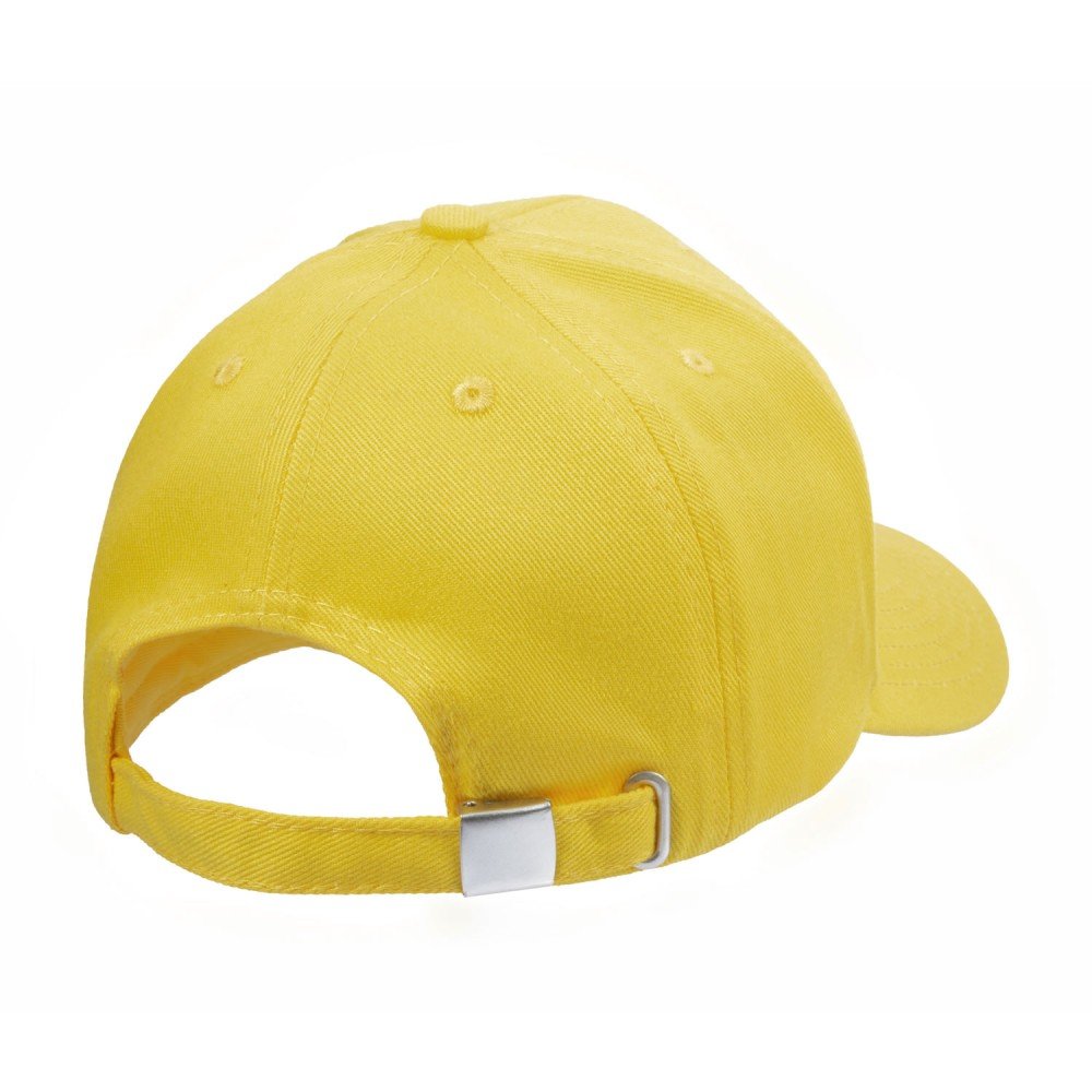 Boné 6 Painéis Sarja Algodão Amarelo - Cód 382 - Imagem 3