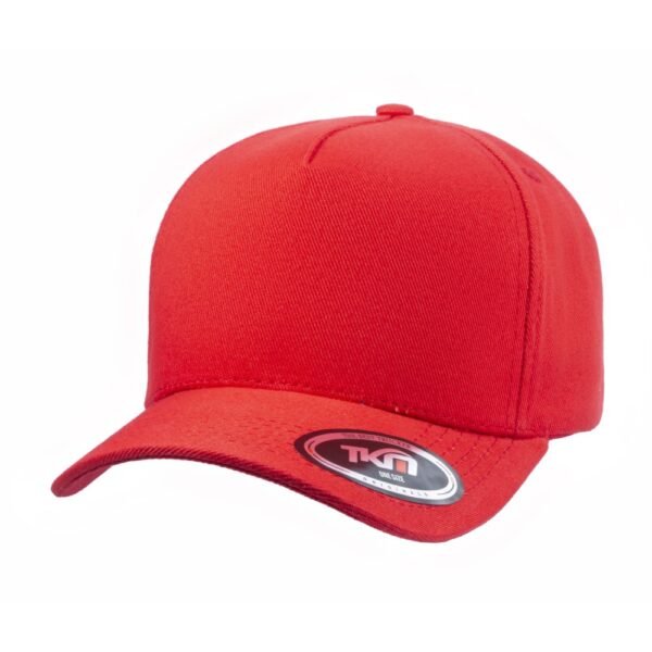 Boné 5 Painéis Sarja Algodão Vermelho - Cód 386
