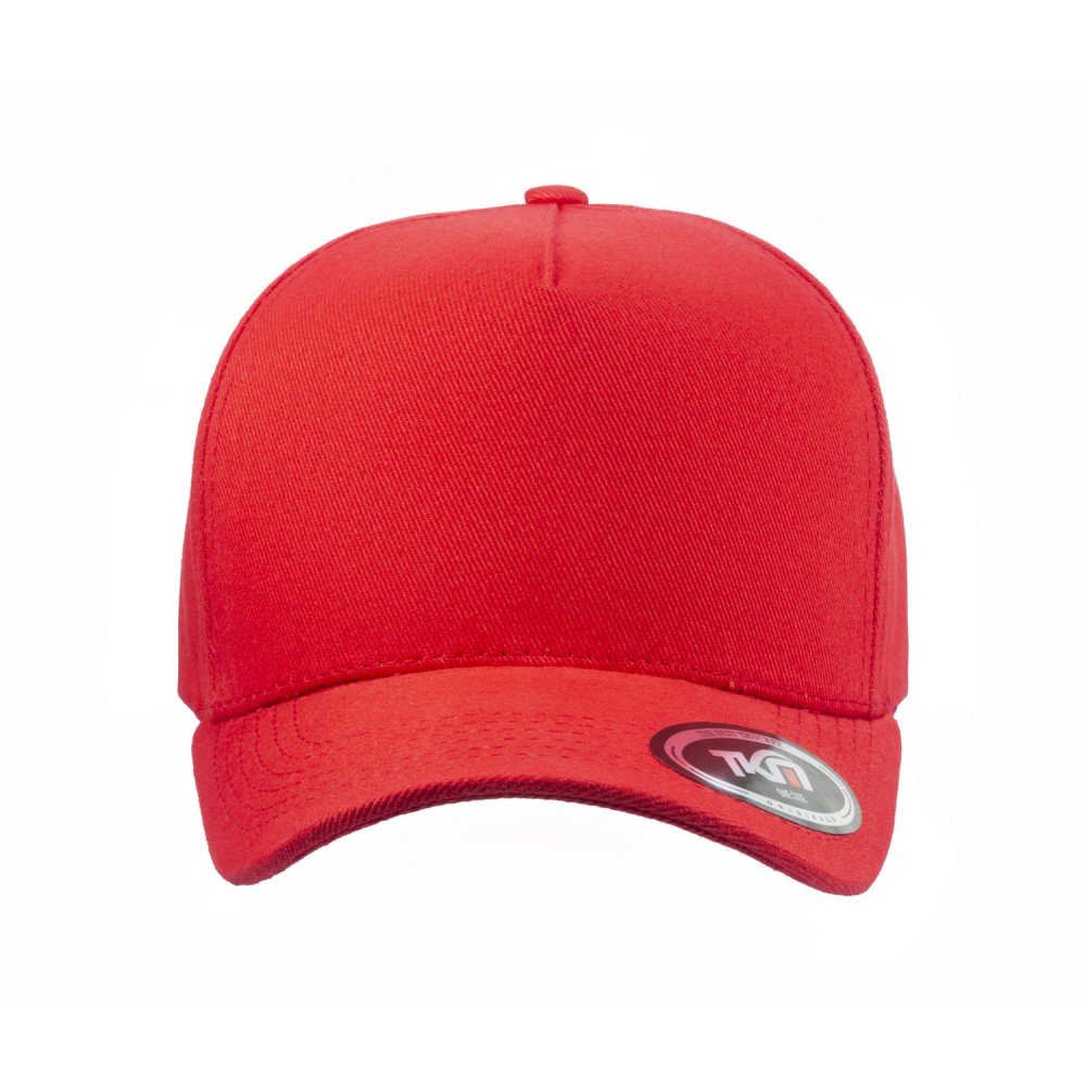 Boné 5 Painéis Sarja Algodão Vermelho - Cód 386 - Imagem 2