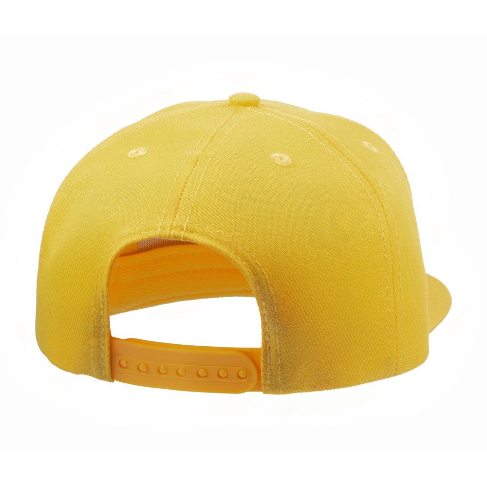 Boné 6 Painéis Aba Reta Amarelo - Cód 535 - Imagem 3