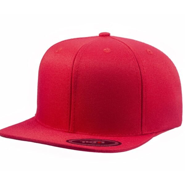 Boné 6 Painéis Aba Reta Vermelho - Cód 401