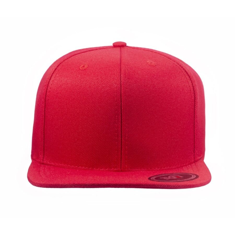 Boné 6 Painéis Aba Reta Vermelho - Cód 401 - Imagem 2