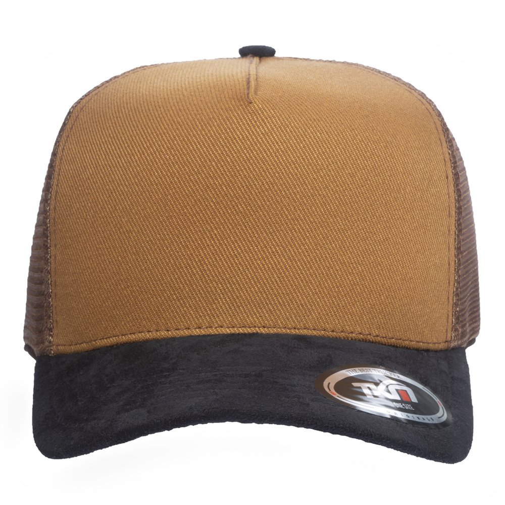 Boné Trucker Blend Caramelo Com Aba Preta - Cód 889 - Imagem 2